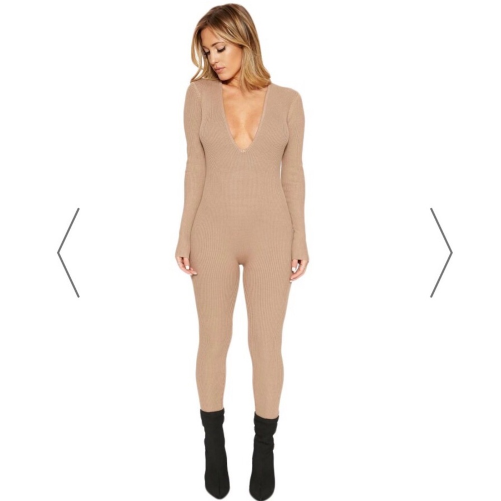 Naked Wardrobe Ribbed Jump Suit